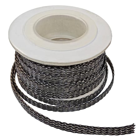 Tinned Copper Metal PET Expandable Braided Sleeving- 3/4 X 25ft